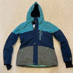 Women’s O’Neill ski/show board winter coat jacket insulated. Blue medium
